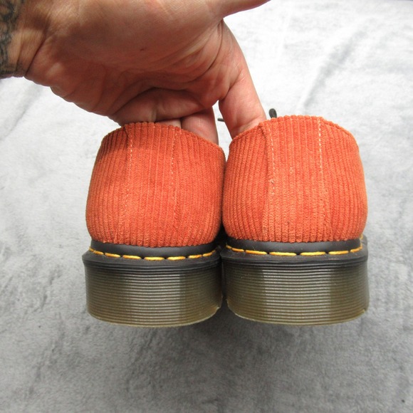 Dr. Martens 1461 Oxford Shoes Mens 13 Orange Corduroy Classic Lace Up Casual EUC - Picture 12 of 16